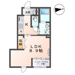 北仙台駅 徒歩15分 1階の物件間取画像